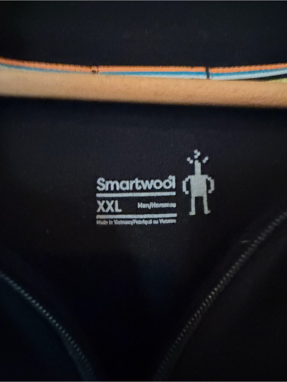 Smartwool Merino Pullover Mens XXL Black 1/4 Zip Thermal Base Layer SW0NP603 - Picture 2 of 6